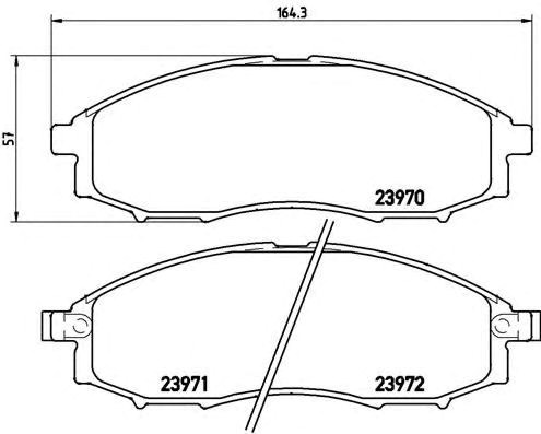 Колодки передні P56049 BREMBO