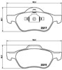 Колодки гальмівні передні, дискові P68029 BREMBO