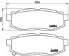 Колодки гальмові задні, дискові P78018 BREMBO