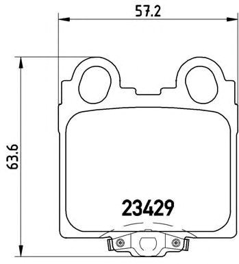 Задні гальмівні колодки P83045 BREMBO
