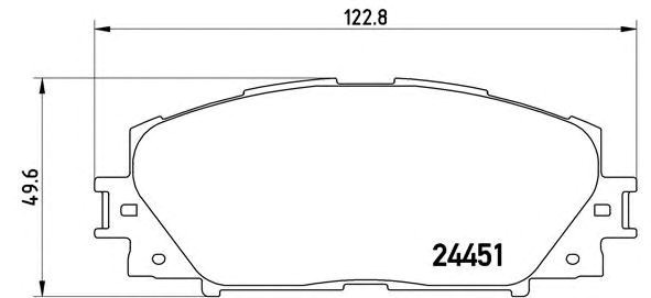 Передні гальмівні колодки P83106 BREMBO