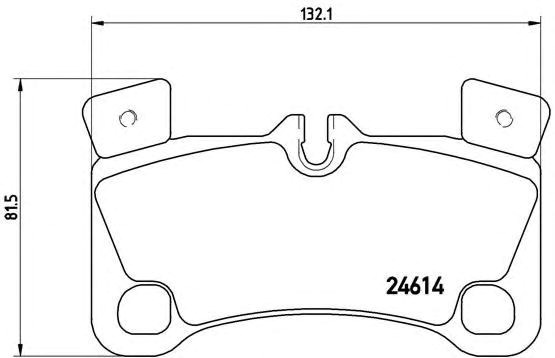 Колодки гальмівні задні, дискові P85103 BREMBO