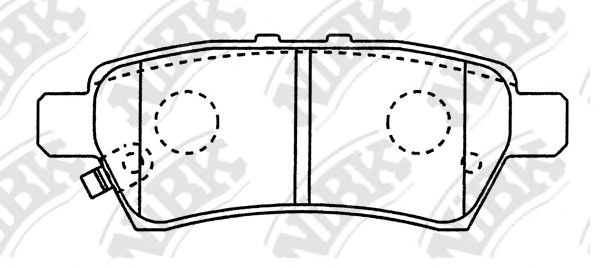 Колодки гальмівні дискові задні, комплект PN0430
