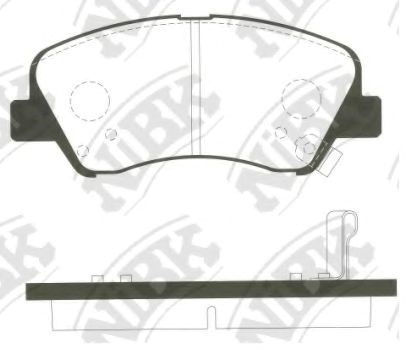 Гальмівні колодки PN0537 NIBK