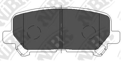 Колодки гальмові задні, дискові оригінал PN28002