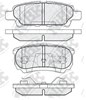 Комплект задніх колодок PN3502 NIBK