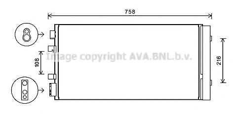 Конденсатор кондиціонера RTA5483D AVA