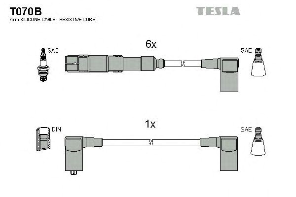 Проводи високовольтні T070B TESLA
