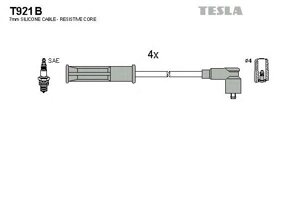 Комплект кабелiв запалювання T921B