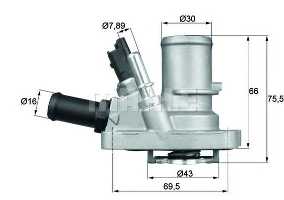 Автомобільний термостат TI14488 MAHLE