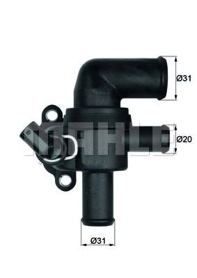 Блок термостата TI5390 MAHLE