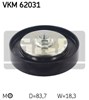 Ролик натягувача приводного ременя VKM62031 SKF