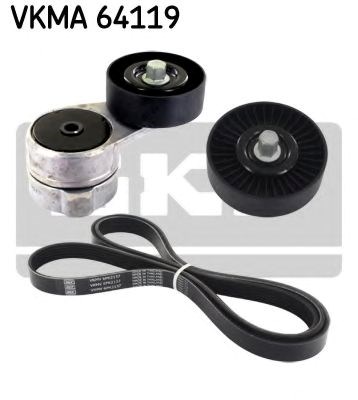 Vkma 64119 skf комплект поликлинових ременів (з роликами) VKMA 64119