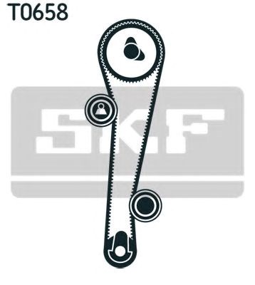 Ремінь ГРМ, комплект VKMA95655 SKF