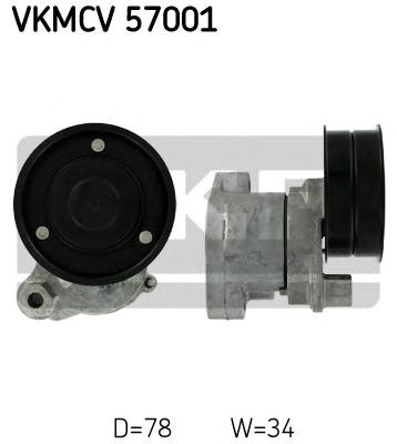 Натягувач поліклинового ременя VKMCV 57001