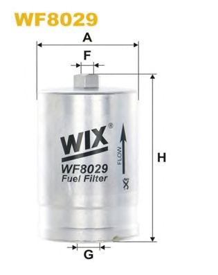 Фільтр паливний audi b4/a4 2.7/a6 97- (бензин) WF8029