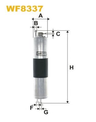 Bosch f5952 h319mm фільтр паливний bmw e46 1,6-3,0 z3 2,2-3,0 WF8337