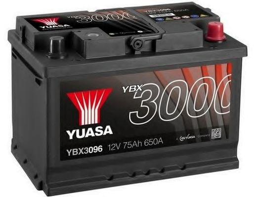 Yuasa 12v 76ah smf battery  0 пусковий струм 680  (en)  габарити 278х175х190 YBX3096