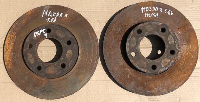 Гальмівний диск передній 3 (bk) 2003-2009, діаметр 278 мм, 23 мм, бу-242695 BP4Y3325XB