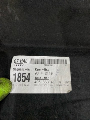 Установка полки речовий 4G5863411GHP3 VAG