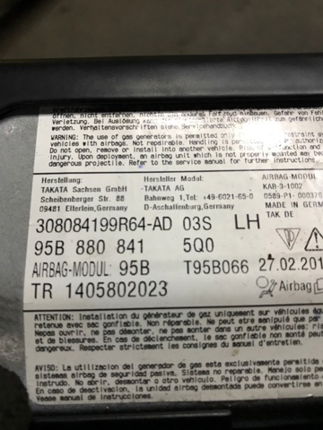 Ейрбег захисту колін нижня 95B880841 PORSCHE