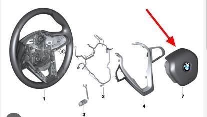 Подушка безпеки, водійська, AIRBAG 32307951677 BMW