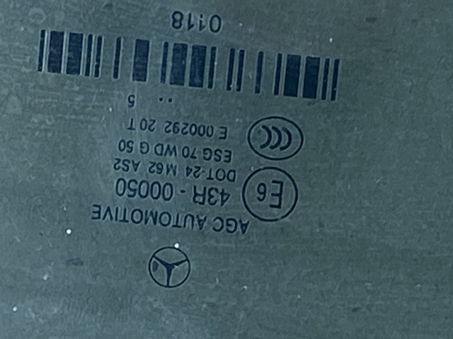 Скло задніх дверей, лівих A2227300918 MERCEDES