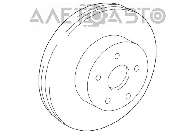 Bosch toyota диск гальм, передній prius 1,8hybrid 4351247040