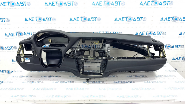 Торпедо передняя панель с airbag bmw x5 e70 07-13 черная, под проекцию 51456974555
