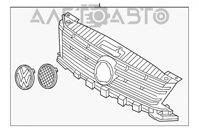 Решетка радиатора polcar (pl). у зв'язку з військовою агресією рф, відправки здійснюються тільки за передоплатою, частковою або повною. 5N0853651J9B9