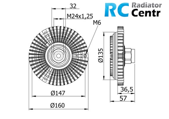 Муфта вязкостная системи охолодження 11527505302 BMW