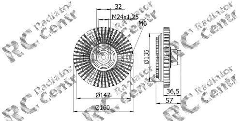 Муфта вентилятора охолодження 17202012 PROFIT