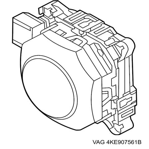 Радарний датчик дистанції 4KE907561B VAG
