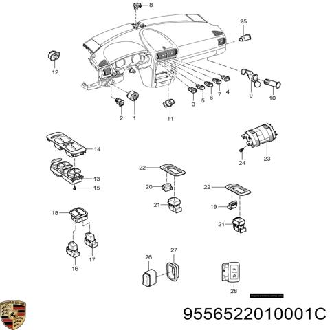Розетка запальнички Porsche Cayenne 2