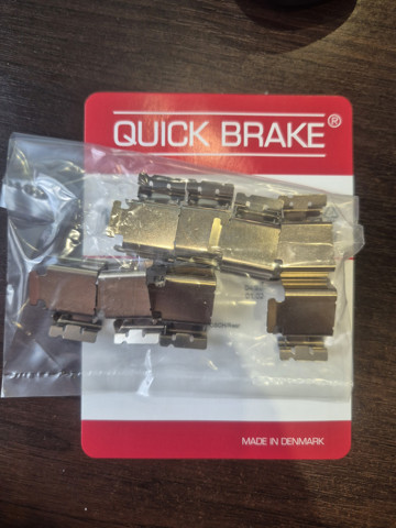 Комплект пружинок кріплення дискових колодок, задніх 1091298 QUICK BRAKE