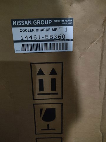 Система охолодження наддувочного повітря 14461EB360 NISSAN