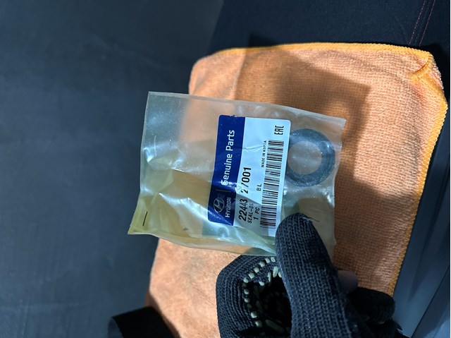Кільце ущільнювальне свічкового колодязя 2244327001 HYUNDAI