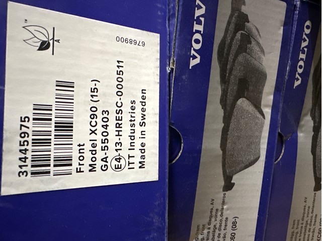 Дискові гальма 31445975 VOLVO
