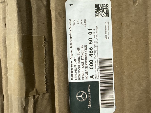 Насос гідропідсилювача керма A0004665001 MERCEDES
