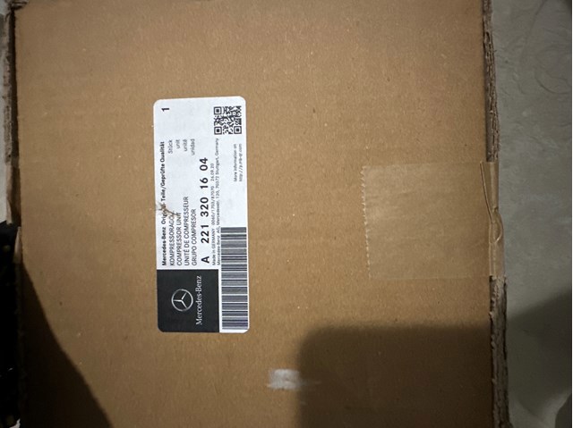 Компресор підкачки амортизаторів A2213201604 MERCEDES