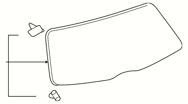 Скло кришки багажника 6810552380 TOYOTA