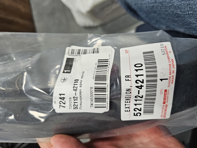 Накладка бампера переднього, права 5211242110 TOYOTA