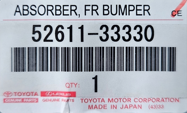 Абсорбер бампера переднього 5261133330 TOYOTA