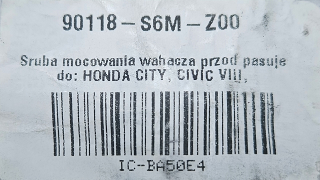 Болт переднього важеля, нижнього 90118S6MZ00 HONDA