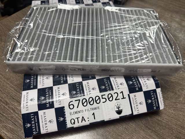 Фільтр повітряний обігрівача 670005021 MASERATI
