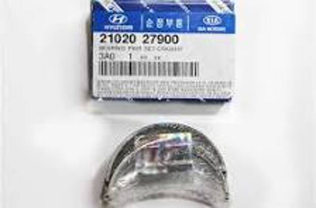Вкладиші коленвала, корінні, комплект, стандарт (STD) 2102027900 HYUNDAI