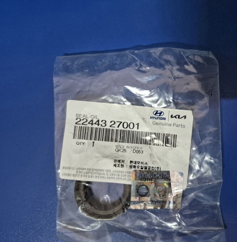 Кільце ущільнювальне свічкового колодязя 2244327001 HYUNDAI