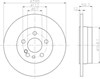 Диск гальмівний задній 8DD355102721 HELLA