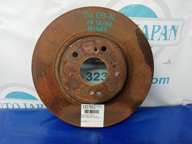 Тормозной диск передний acura tsx 08-14 45251-TA1-A01