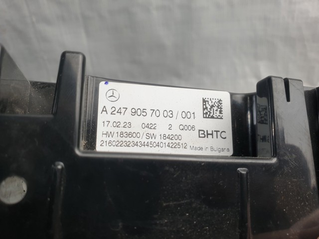 Блок управління пічкою A2479057003 MERCEDES